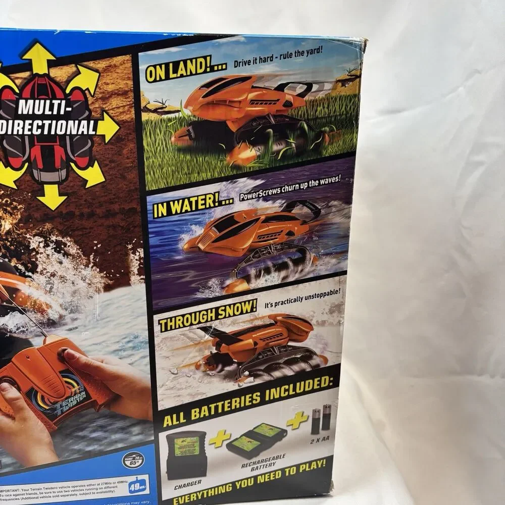 Hot Wheels RC Terrain Twister 2015 Amphibious Vehicle Land Water Snow Sealed